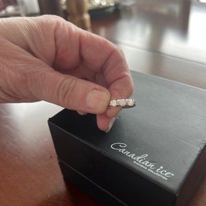 Canadian Ice 3 stone diamond ring.